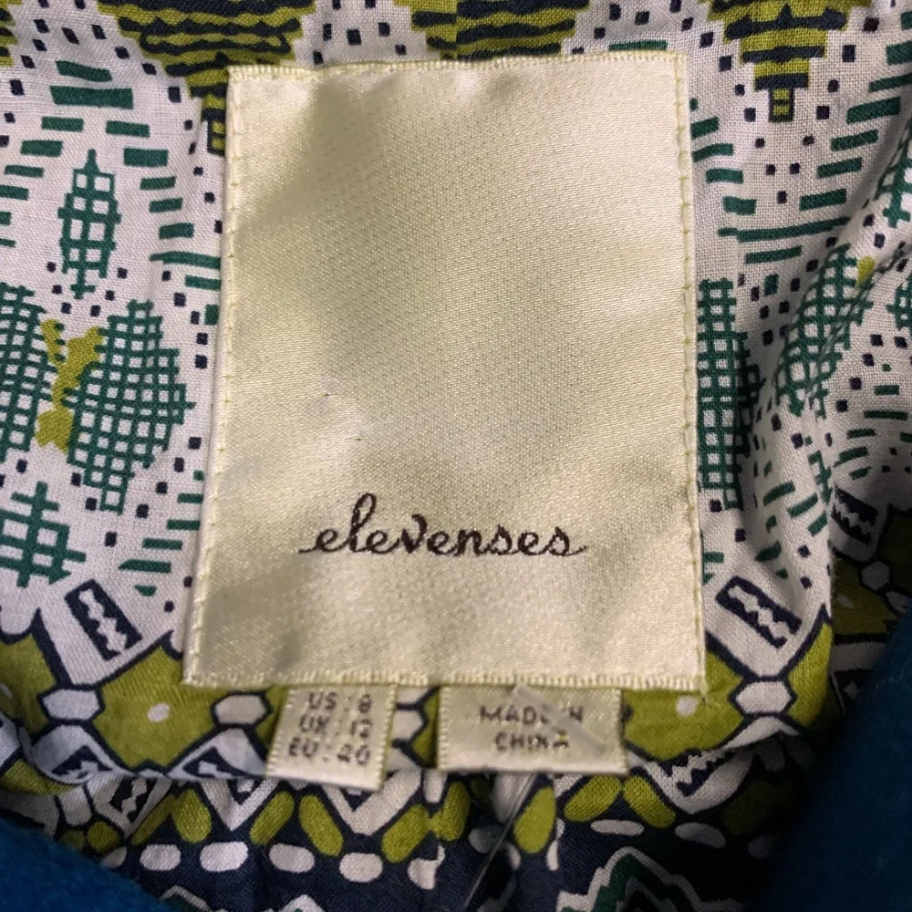 Anthropologie Blue Trench Coat - Picture 9 of 9